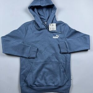 PUMA Womens Essentials Embroidered Logo Hoodie Casual Outerwear Casual - Grey